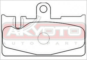 Колодки тормозные дисковые AKD-1456 AKYOTO