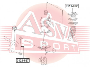 Опора амортизатора подвески 0111-002 ASVA